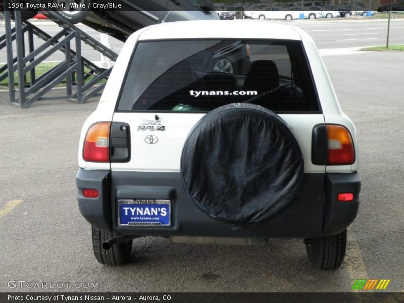 White / Gray/Blue 1996 Toyota RAV4