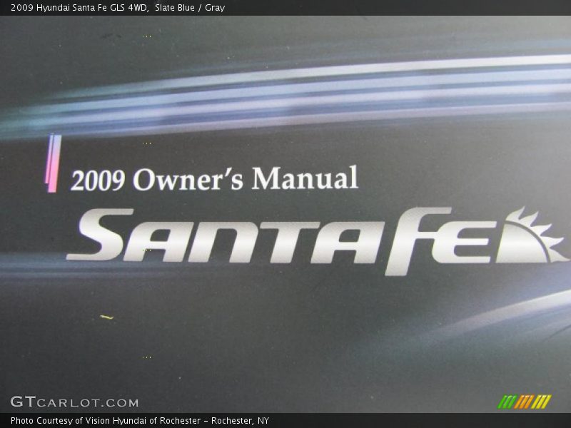 Slate Blue / Gray 2009 Hyundai Santa Fe GLS 4WD