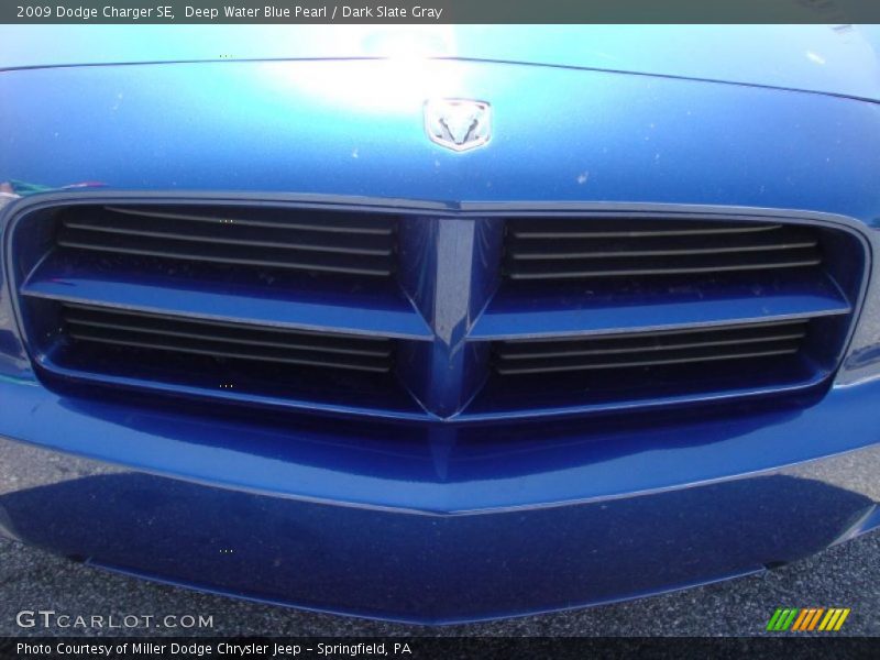 Deep Water Blue Pearl / Dark Slate Gray 2009 Dodge Charger SE