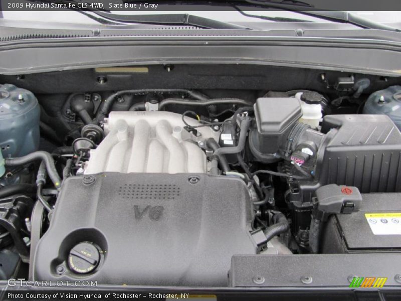 Slate Blue / Gray 2009 Hyundai Santa Fe GLS 4WD