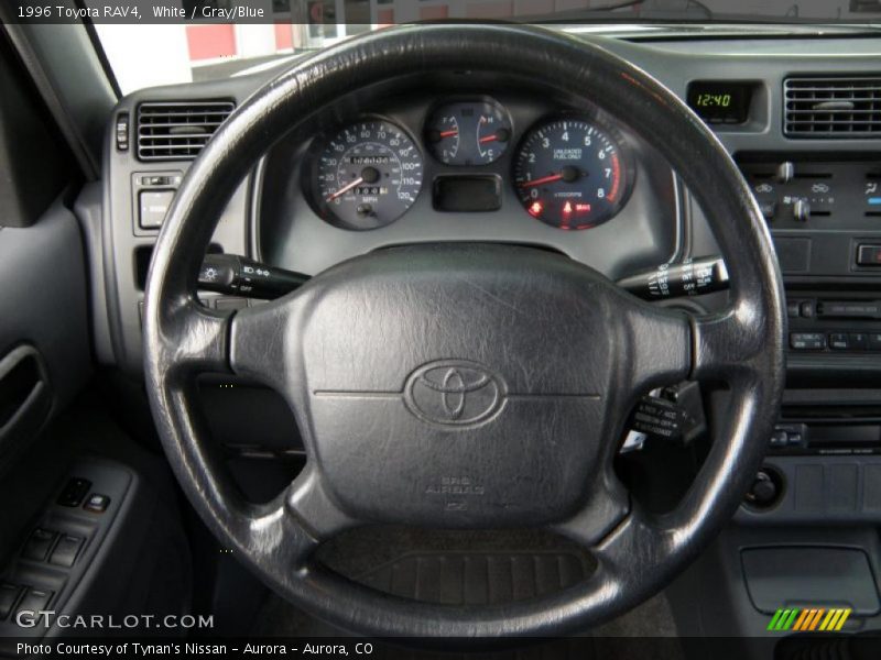 White / Gray/Blue 1996 Toyota RAV4