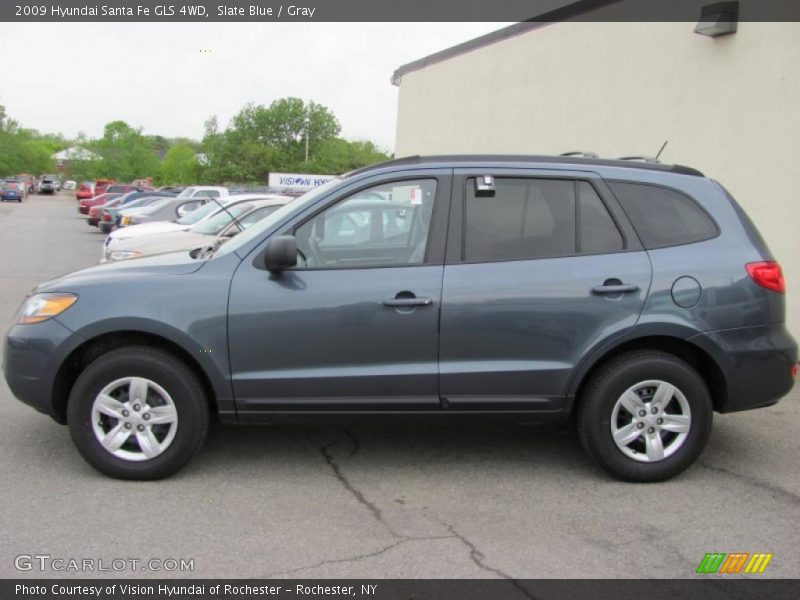 Slate Blue / Gray 2009 Hyundai Santa Fe GLS 4WD