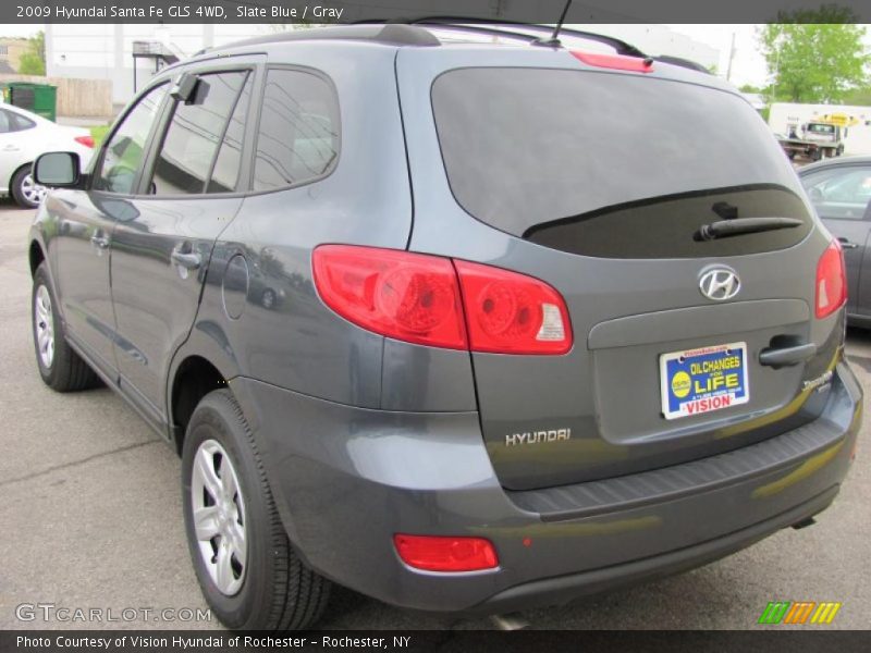 Slate Blue / Gray 2009 Hyundai Santa Fe GLS 4WD