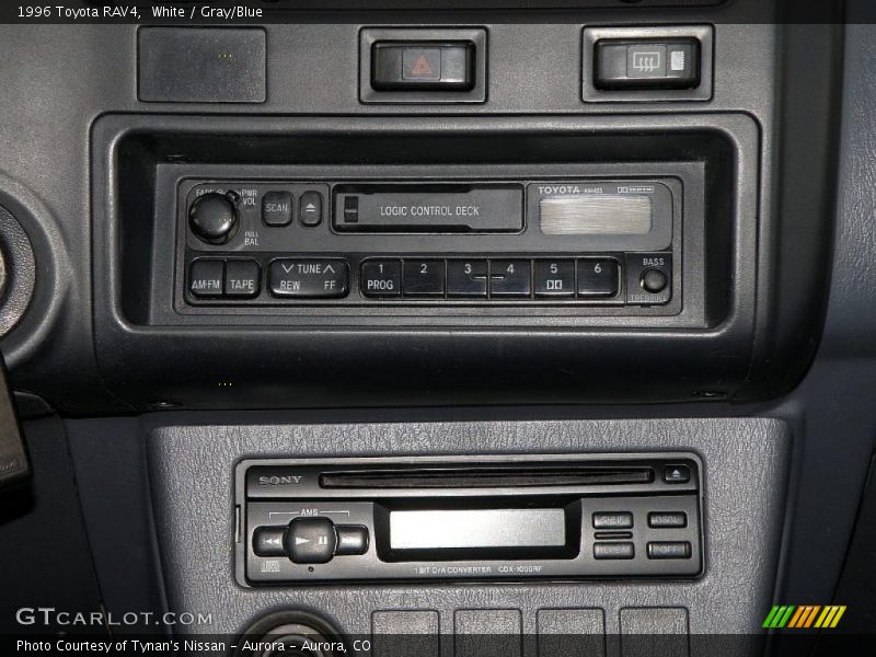 White / Gray/Blue 1996 Toyota RAV4
