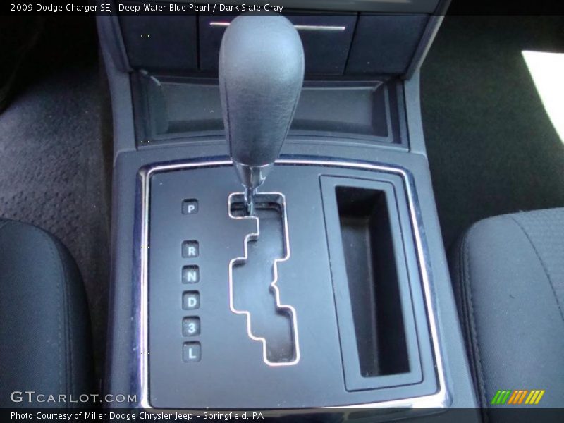 Deep Water Blue Pearl / Dark Slate Gray 2009 Dodge Charger SE