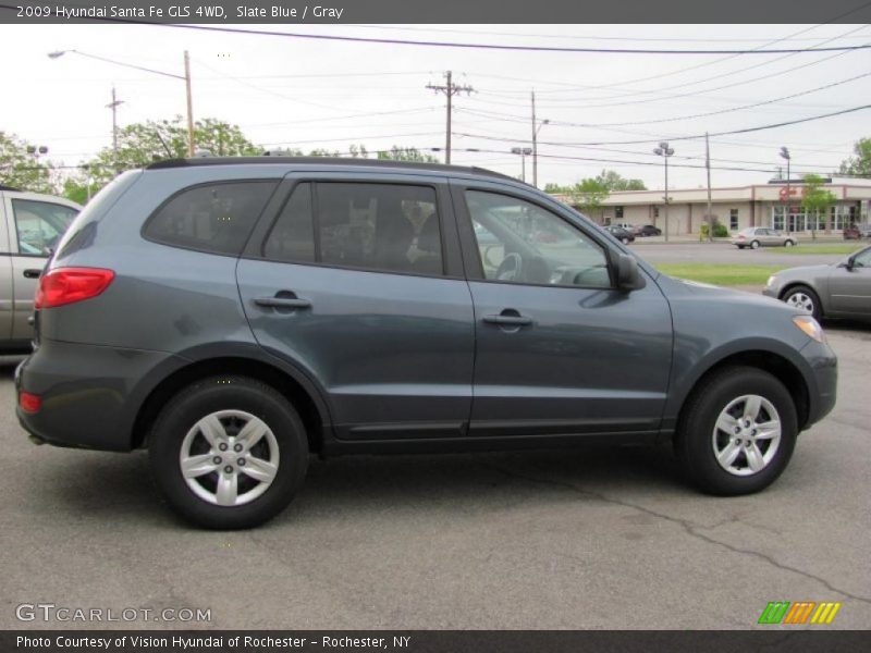 Slate Blue / Gray 2009 Hyundai Santa Fe GLS 4WD