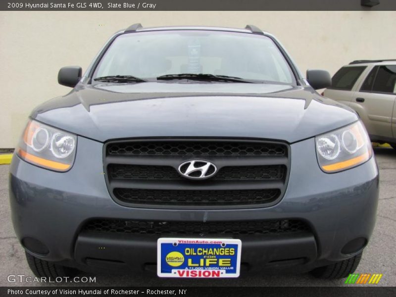 Slate Blue / Gray 2009 Hyundai Santa Fe GLS 4WD