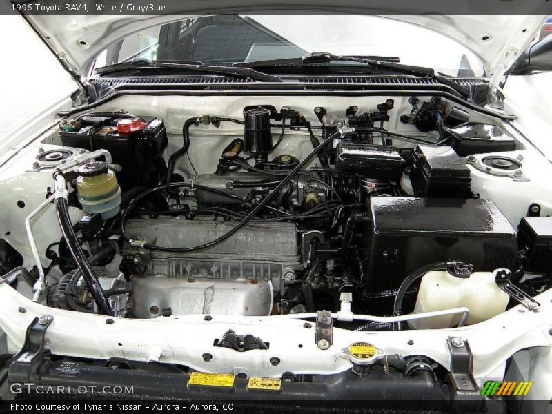 White / Gray/Blue 1996 Toyota RAV4