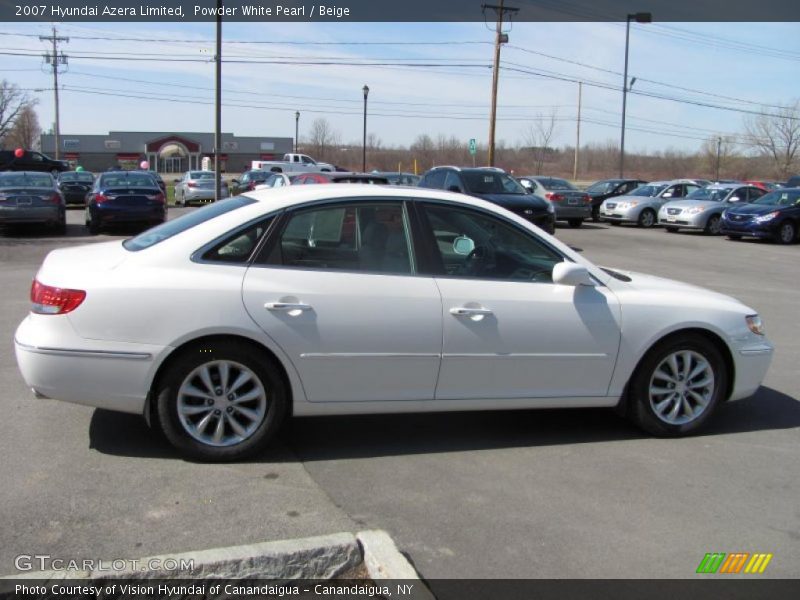 Powder White Pearl / Beige 2007 Hyundai Azera Limited