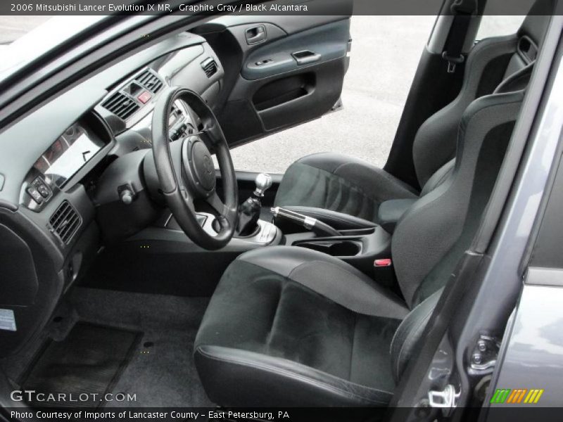 Graphite Gray / Black Alcantara 2006 Mitsubishi Lancer Evolution IX MR