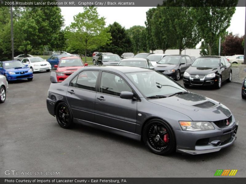 Graphite Gray / Black Alcantara 2006 Mitsubishi Lancer Evolution IX MR