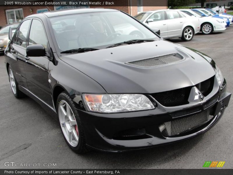 Black Pearl Metallic / Black 2005 Mitsubishi Lancer Evolution VIII
