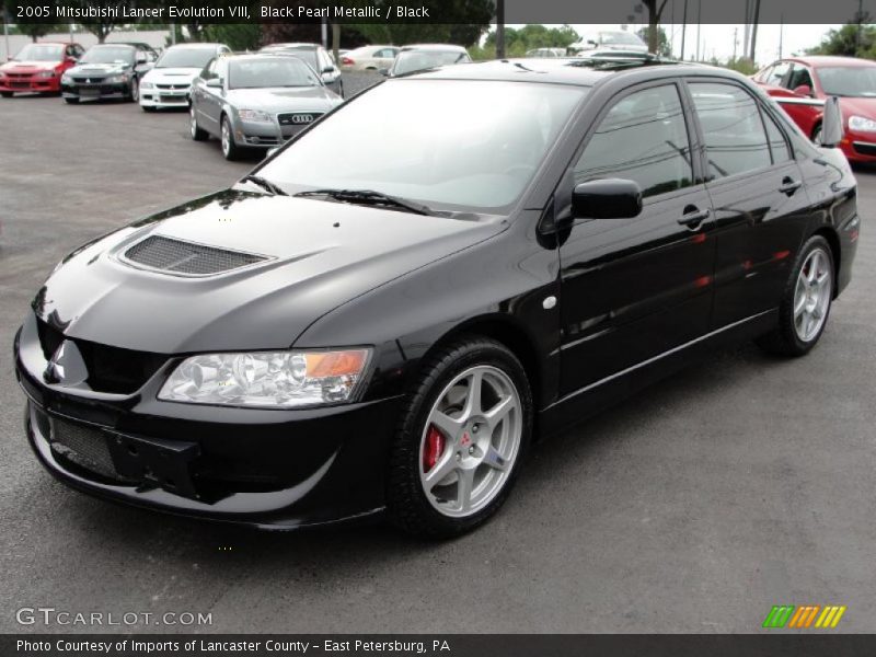 Black Pearl Metallic / Black 2005 Mitsubishi Lancer Evolution VIII