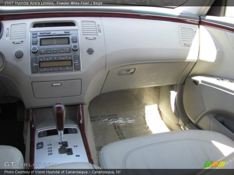 Powder White Pearl / Beige 2007 Hyundai Azera Limited