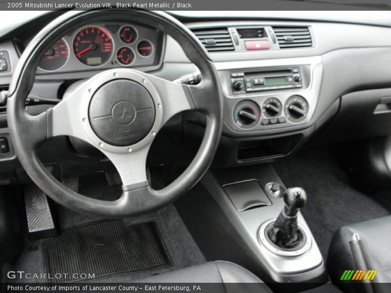 Black Pearl Metallic / Black 2005 Mitsubishi Lancer Evolution VIII
