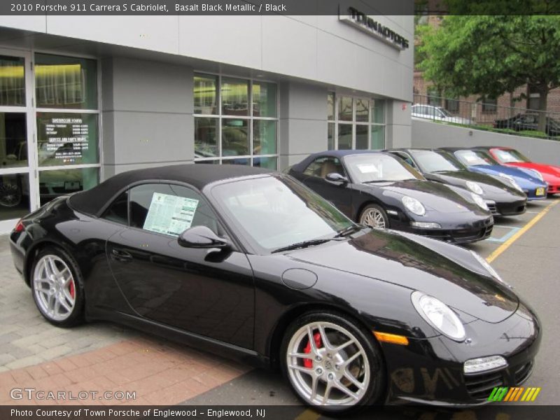 Basalt Black Metallic / Black 2010 Porsche 911 Carrera S Cabriolet