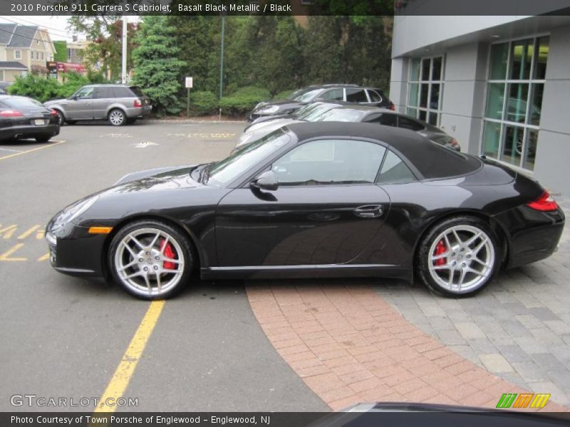 Basalt Black Metallic / Black 2010 Porsche 911 Carrera S Cabriolet