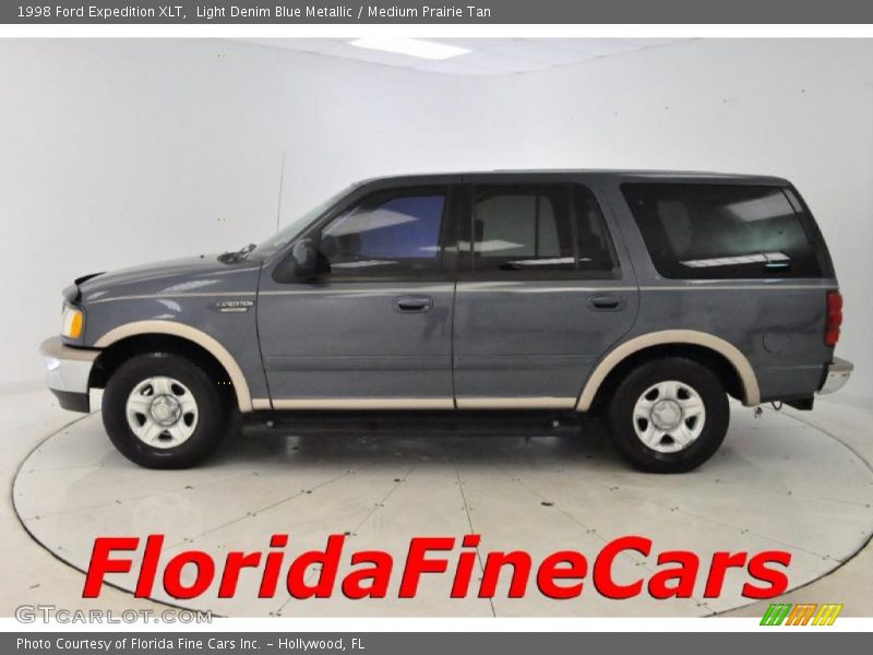 Light Denim Blue Metallic / Medium Prairie Tan 1998 Ford Expedition XLT