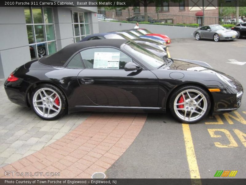 Basalt Black Metallic / Black 2010 Porsche 911 Carrera S Cabriolet