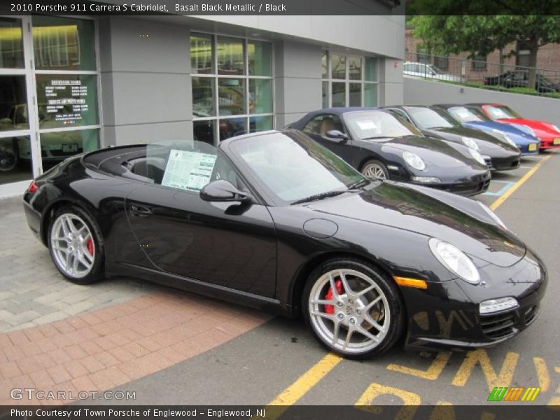 Basalt Black Metallic / Black 2010 Porsche 911 Carrera S Cabriolet
