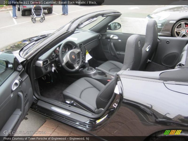 Basalt Black Metallic / Black 2010 Porsche 911 Carrera S Cabriolet