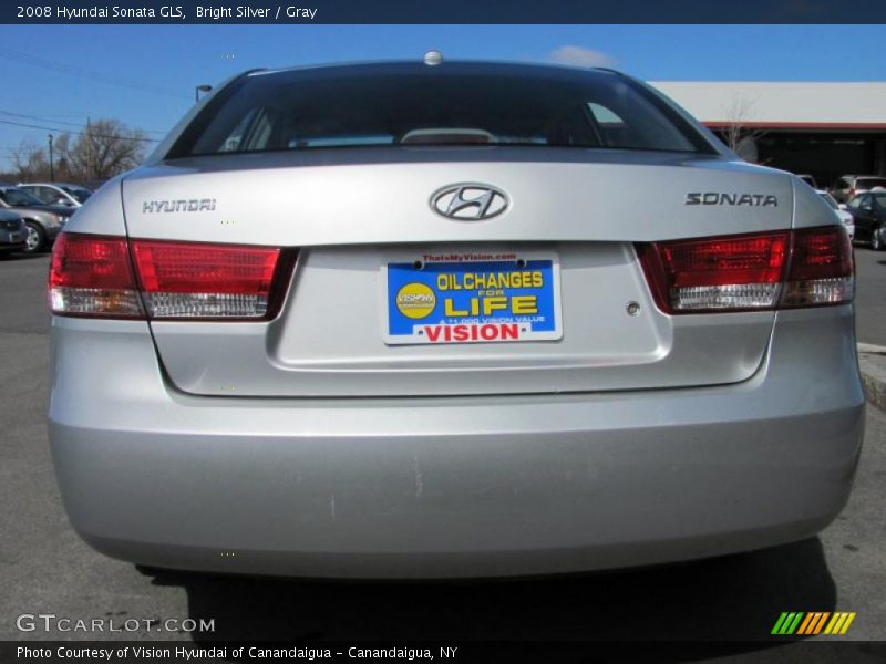 Bright Silver / Gray 2008 Hyundai Sonata GLS