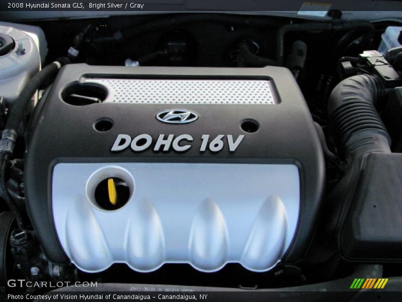 Bright Silver / Gray 2008 Hyundai Sonata GLS