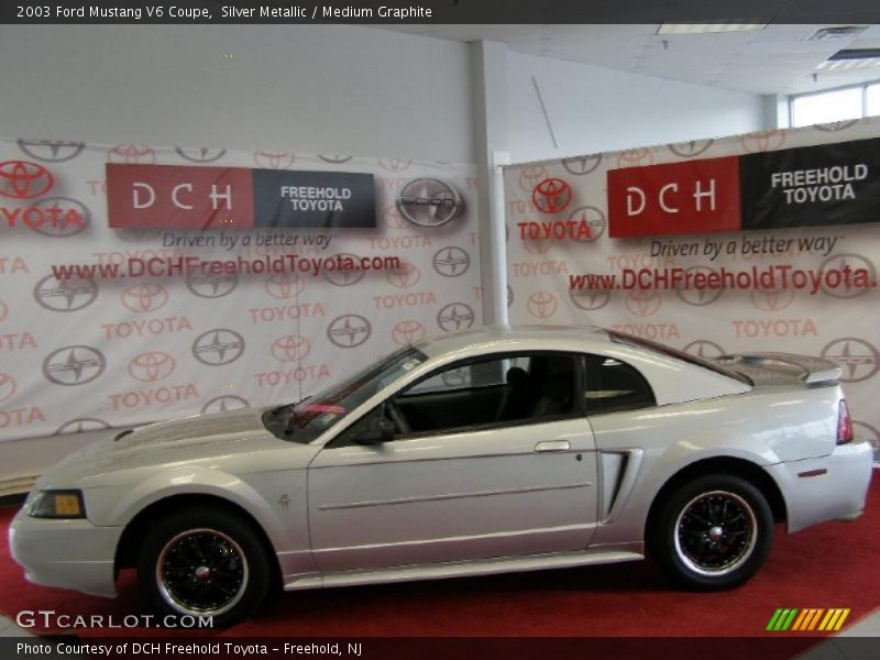 Silver Metallic / Medium Graphite 2003 Ford Mustang V6 Coupe