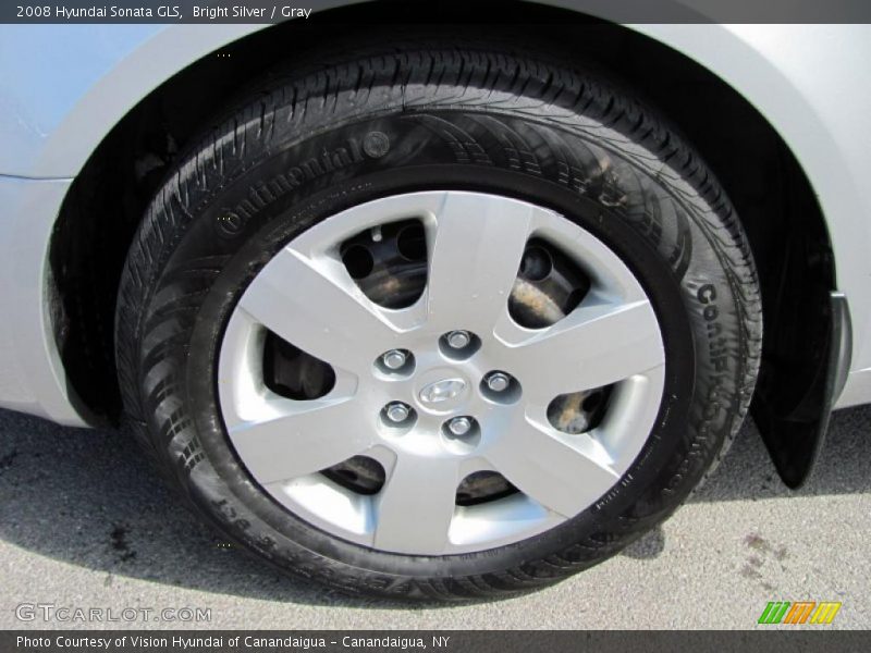 Bright Silver / Gray 2008 Hyundai Sonata GLS