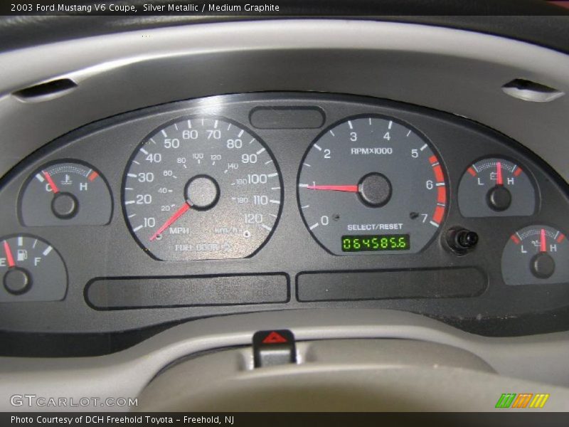 Silver Metallic / Medium Graphite 2003 Ford Mustang V6 Coupe