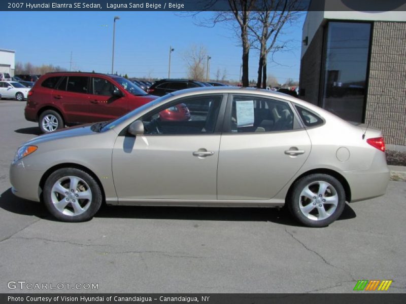Laguna Sand Beige / Beige 2007 Hyundai Elantra SE Sedan