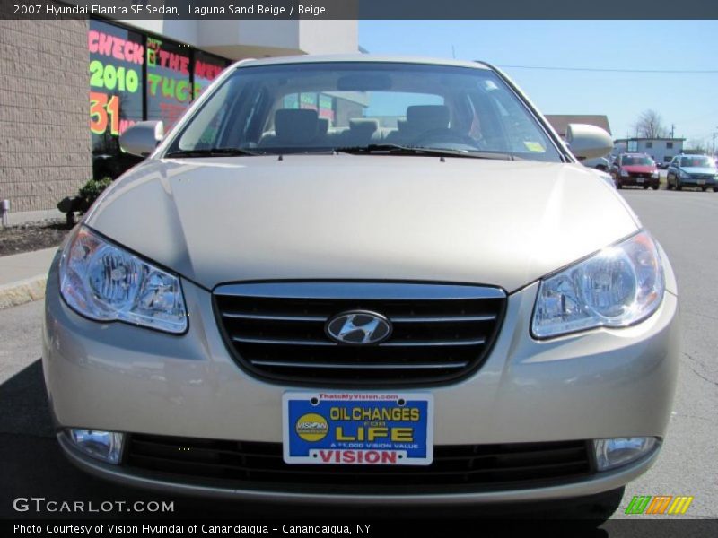 Laguna Sand Beige / Beige 2007 Hyundai Elantra SE Sedan