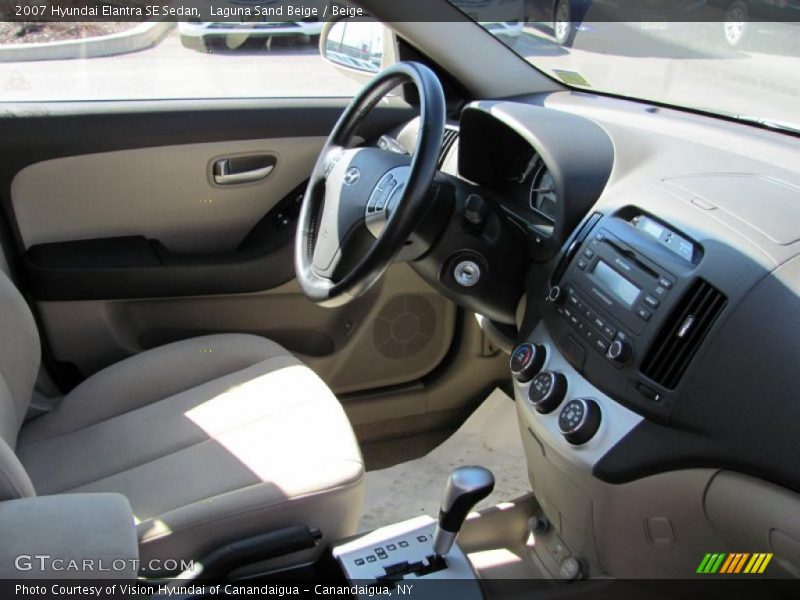 Laguna Sand Beige / Beige 2007 Hyundai Elantra SE Sedan