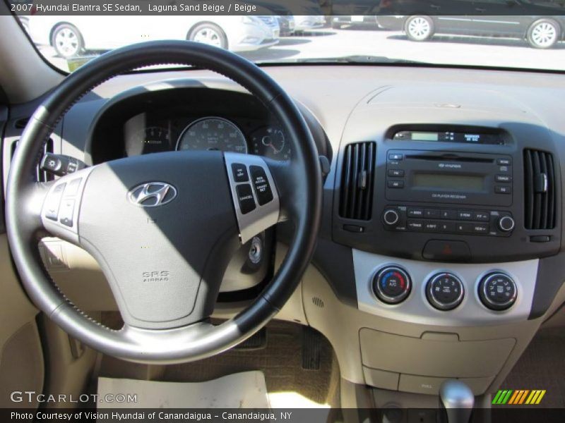 Laguna Sand Beige / Beige 2007 Hyundai Elantra SE Sedan