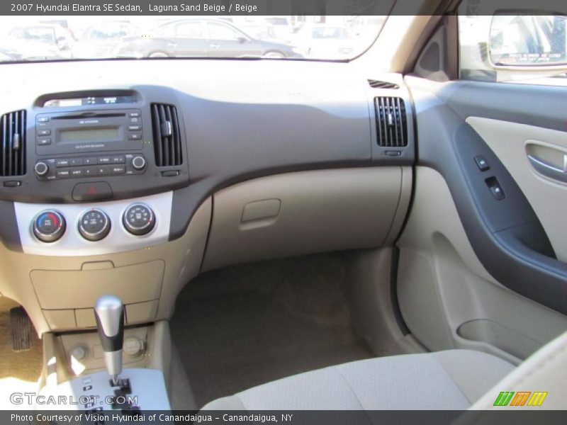 Laguna Sand Beige / Beige 2007 Hyundai Elantra SE Sedan