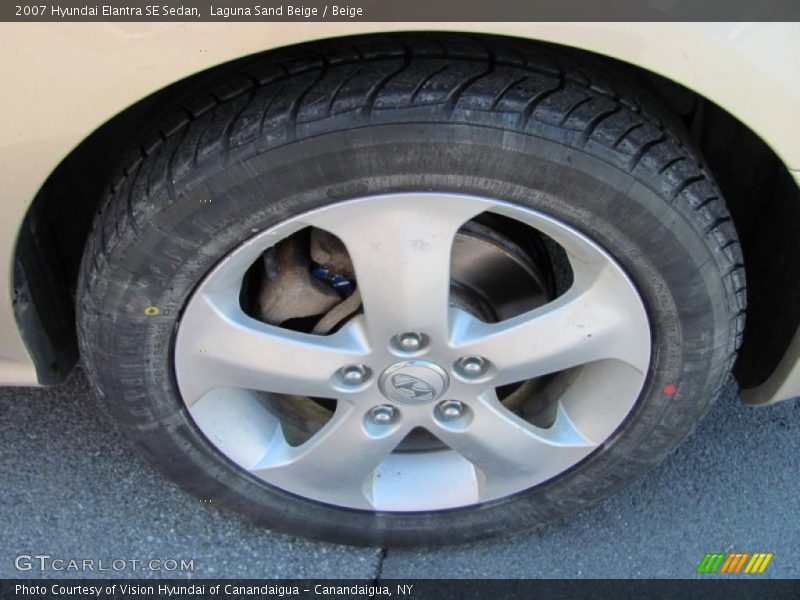 Laguna Sand Beige / Beige 2007 Hyundai Elantra SE Sedan
