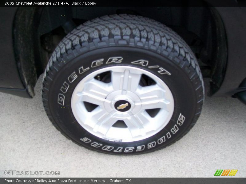Black / Ebony 2009 Chevrolet Avalanche Z71 4x4