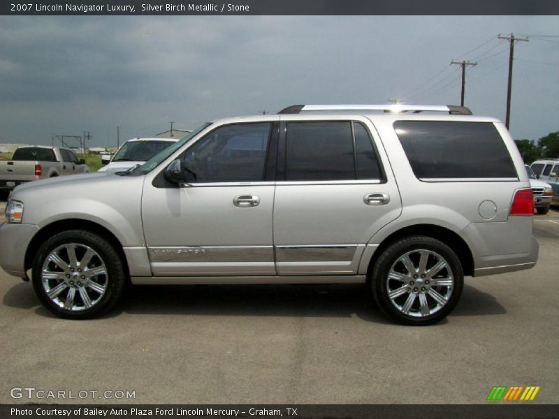 Silver Birch Metallic / Stone 2007 Lincoln Navigator Luxury
