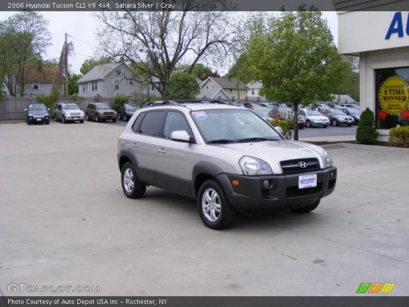 Sahara Silver / Gray 2006 Hyundai Tucson GLS V6 4x4