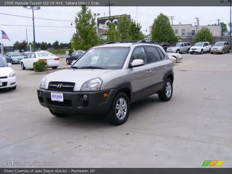Sahara Silver / Gray 2006 Hyundai Tucson GLS V6 4x4