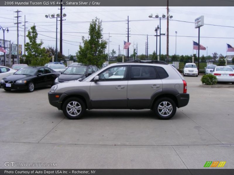 Sahara Silver / Gray 2006 Hyundai Tucson GLS V6 4x4