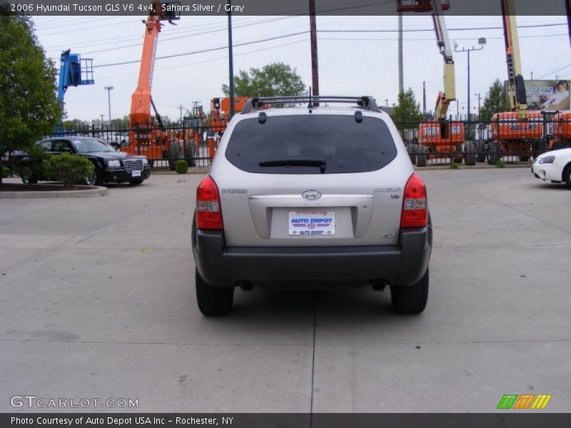 Sahara Silver / Gray 2006 Hyundai Tucson GLS V6 4x4