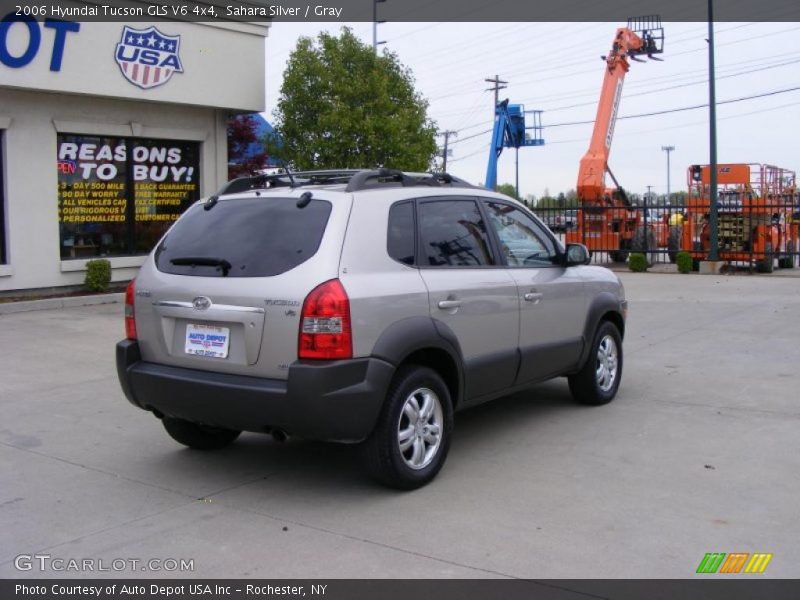 Sahara Silver / Gray 2006 Hyundai Tucson GLS V6 4x4