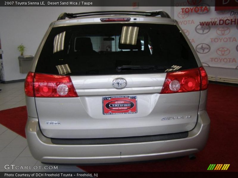 Desert Sand Mica / Taupe 2007 Toyota Sienna LE