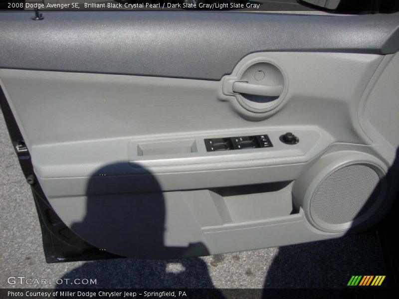 Brilliant Black Crystal Pearl / Dark Slate Gray/Light Slate Gray 2008 Dodge Avenger SE