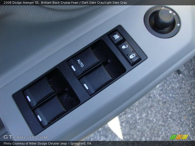 Brilliant Black Crystal Pearl / Dark Slate Gray/Light Slate Gray 2008 Dodge Avenger SE