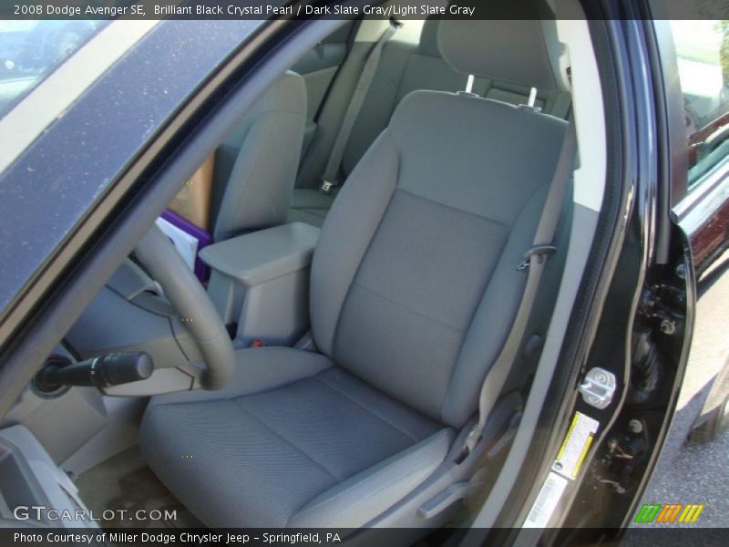 Brilliant Black Crystal Pearl / Dark Slate Gray/Light Slate Gray 2008 Dodge Avenger SE