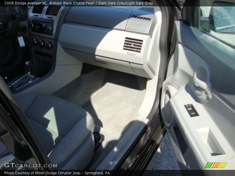 Brilliant Black Crystal Pearl / Dark Slate Gray/Light Slate Gray 2008 Dodge Avenger SE