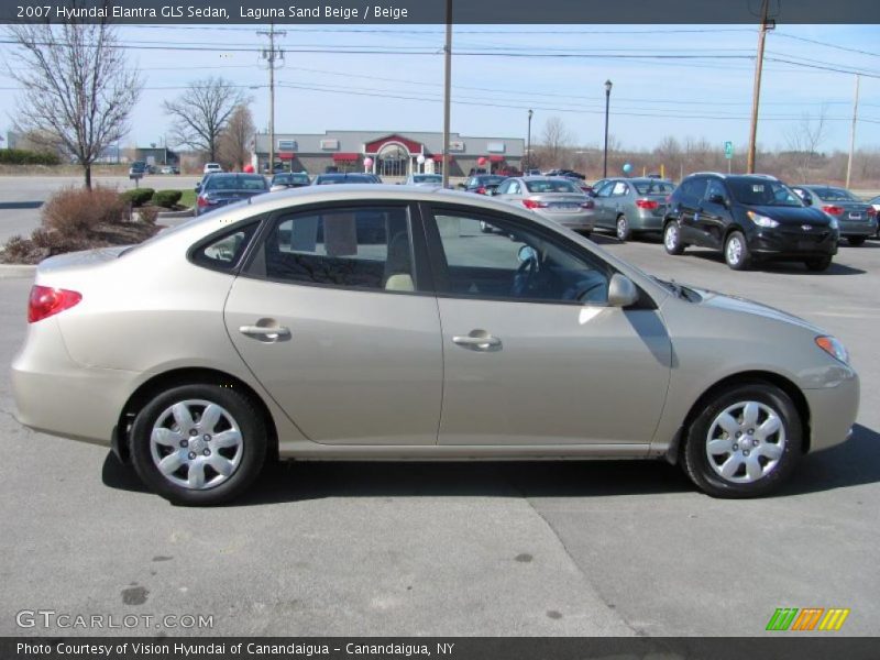 Laguna Sand Beige / Beige 2007 Hyundai Elantra GLS Sedan