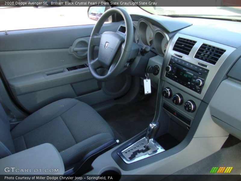 Brilliant Black Crystal Pearl / Dark Slate Gray/Light Slate Gray 2008 Dodge Avenger SE